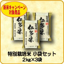 特別栽培米小袋セット 2kg×3袋